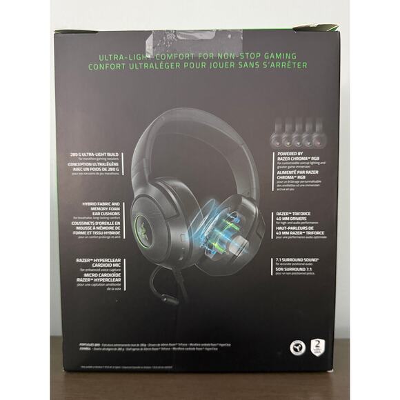 SEALED Razer Kraken V3 X USB Gaming Headset PC/Mac/PS Compatible Cardioid Mic - Picture 5 of 10